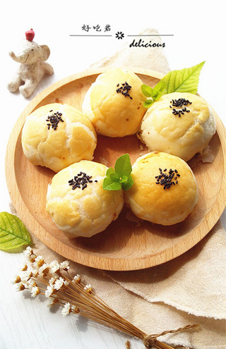 #新良首届烘焙大赛#酥皮枣泥月饼的做法步骤：34