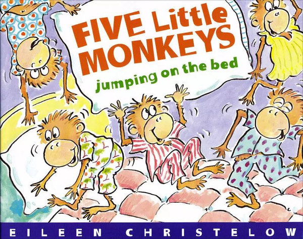 《five littlemonkeys jumping on the bed》