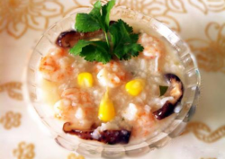 营养早餐——香菇虾仁粥